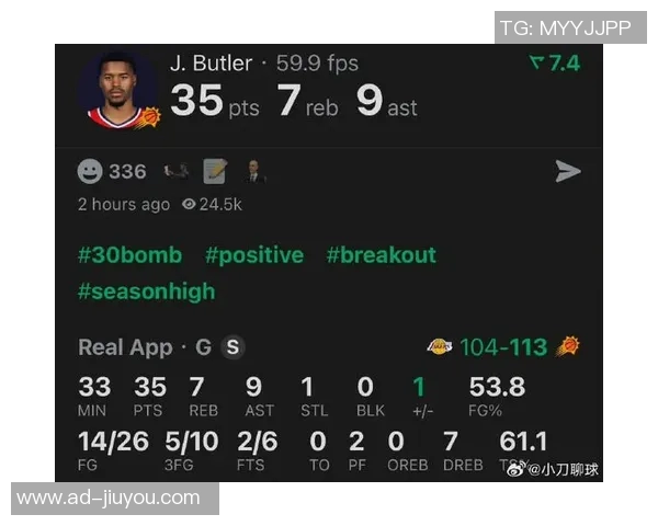 贾里德巴特勒对湖人狂砍35分7篮板9助攻引发多队关注的热议